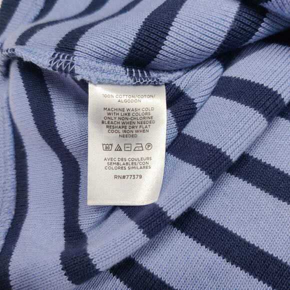 NWT Ann Taylor Weekend Collection Relaxed Sailor Striped Long Sleeve Top Large P - Picture 8 of 11